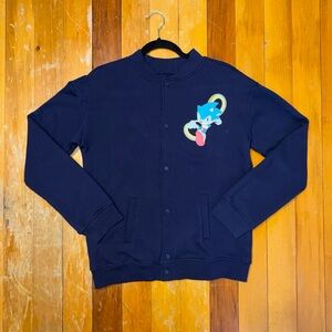 Sonic The Hedgehog Varsity Letterman Style Sweater/Jacket Boys XL
